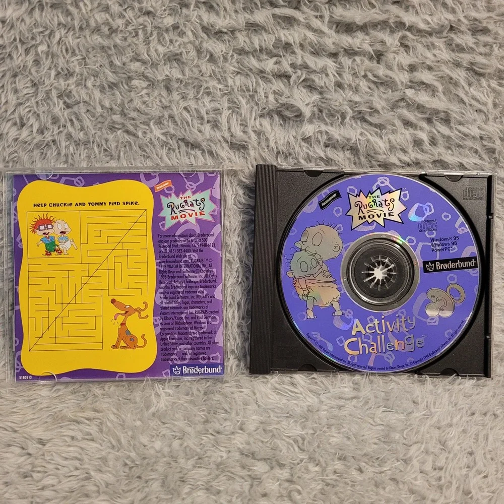 The Rugrats‎ Movie Activity Challenge Brøderbund (PC CD-ROM, 1998)